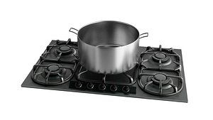 oven cooker stove 3D model