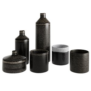3D Set 6 Vases by Lusitanus Home model