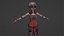 漫画 3D リグ付きサパーダンサーガール - エラキャラクター 3D モデル
