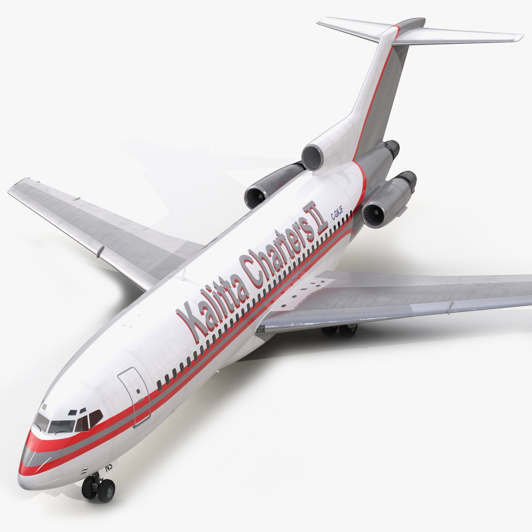 Boeing 727-100 Kalitta Air 3D model preview