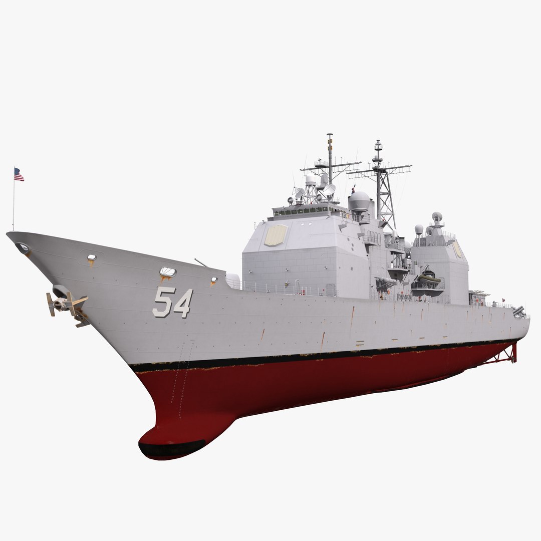 USS Antietam CG-54 3D model preview