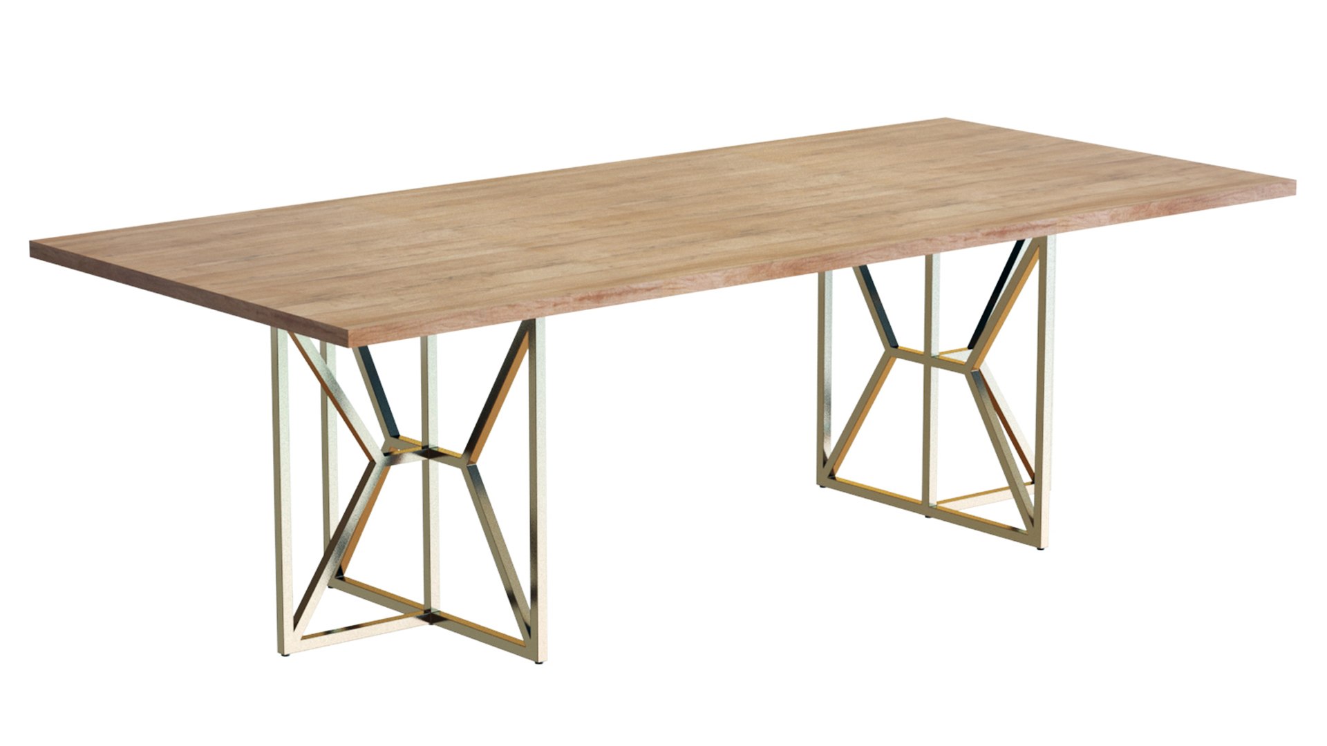 3D CrateBarrel Hayes Rectangular Table Model - TurboSquid 1776645