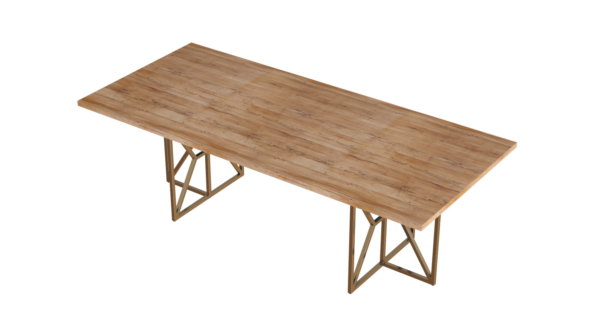 3D CrateBarrel Hayes Rectangular Table Model - TurboSquid 1776645