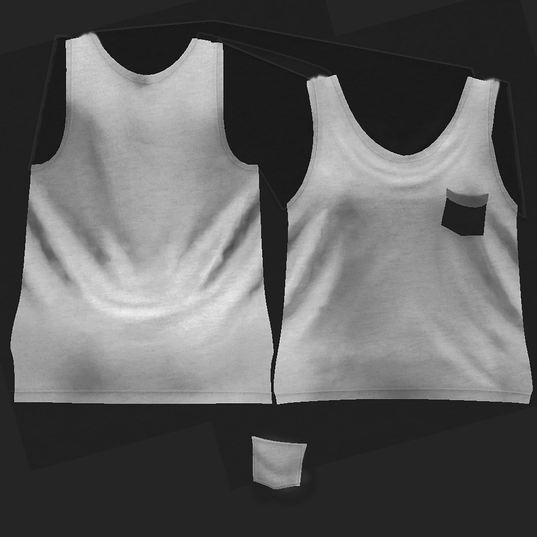 Ladies Back Hem Tank Top 3D model https://p.turbosquid.com/ts-thumb/Hl/XCBjFL/V0/texture_ladiesbackhemtanktopgrey/jpg/1638204130/1920x1080/fit_q87/776fa40aa74c2d2845c676394aae38fa2c742511/texture_ladiesbackhemtanktopgrey.jpg