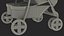3D Double Baby Stroller