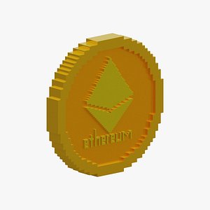 3D Ethereum Coin model