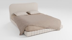 A bed that combines lightness and luxury