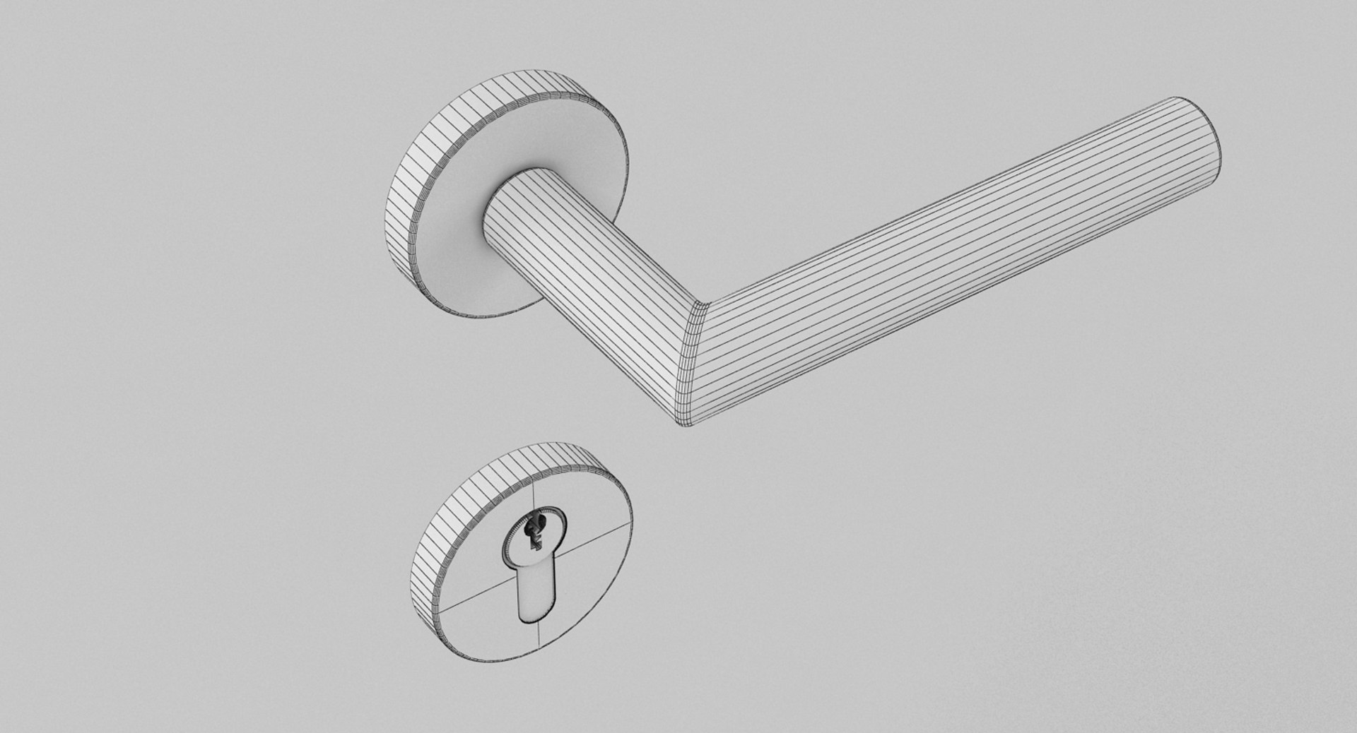 3d Model Door Handle Lock