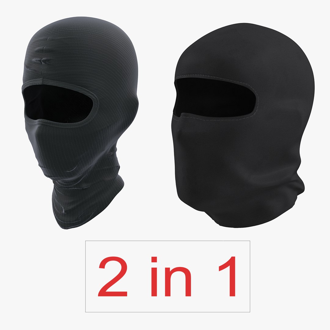 Swat Face Masks Collection 3D model preview