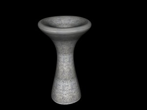 bird bath 3d model