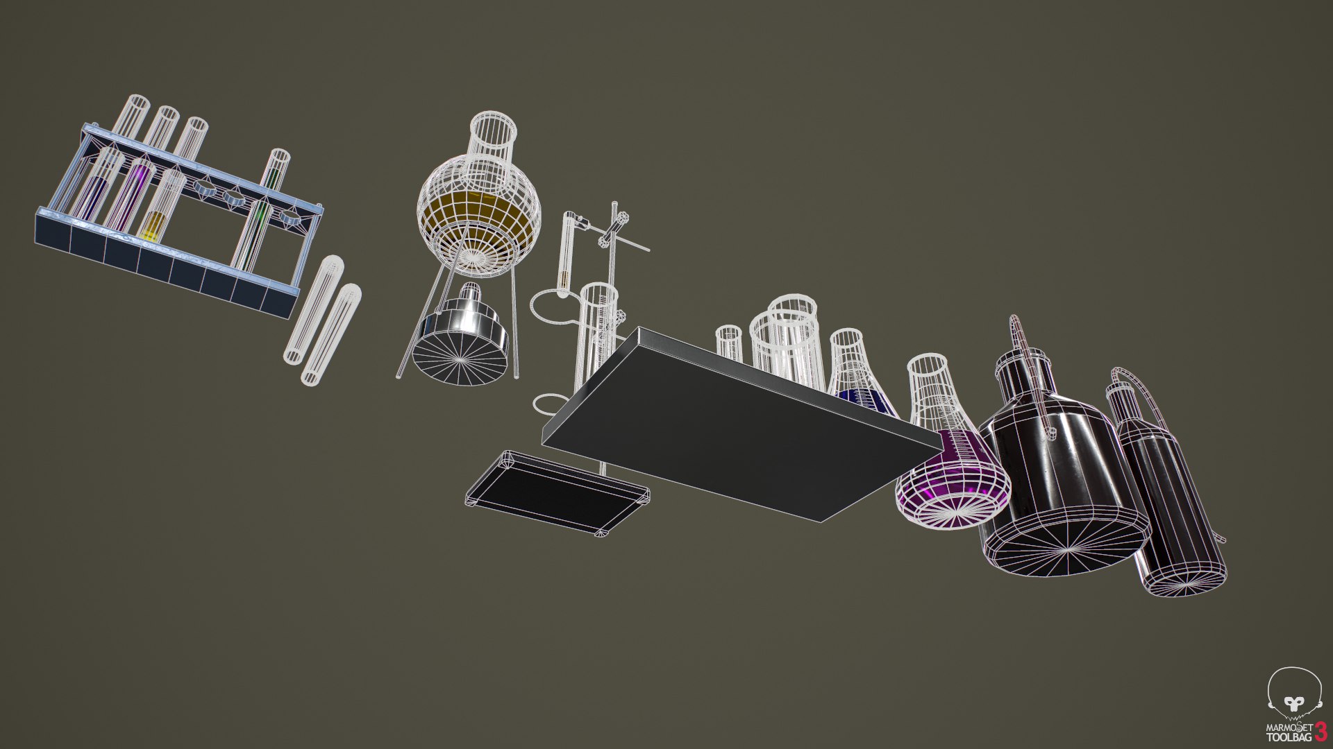 3D Pbr Laboratory Glassware Model - TurboSquid 1583152