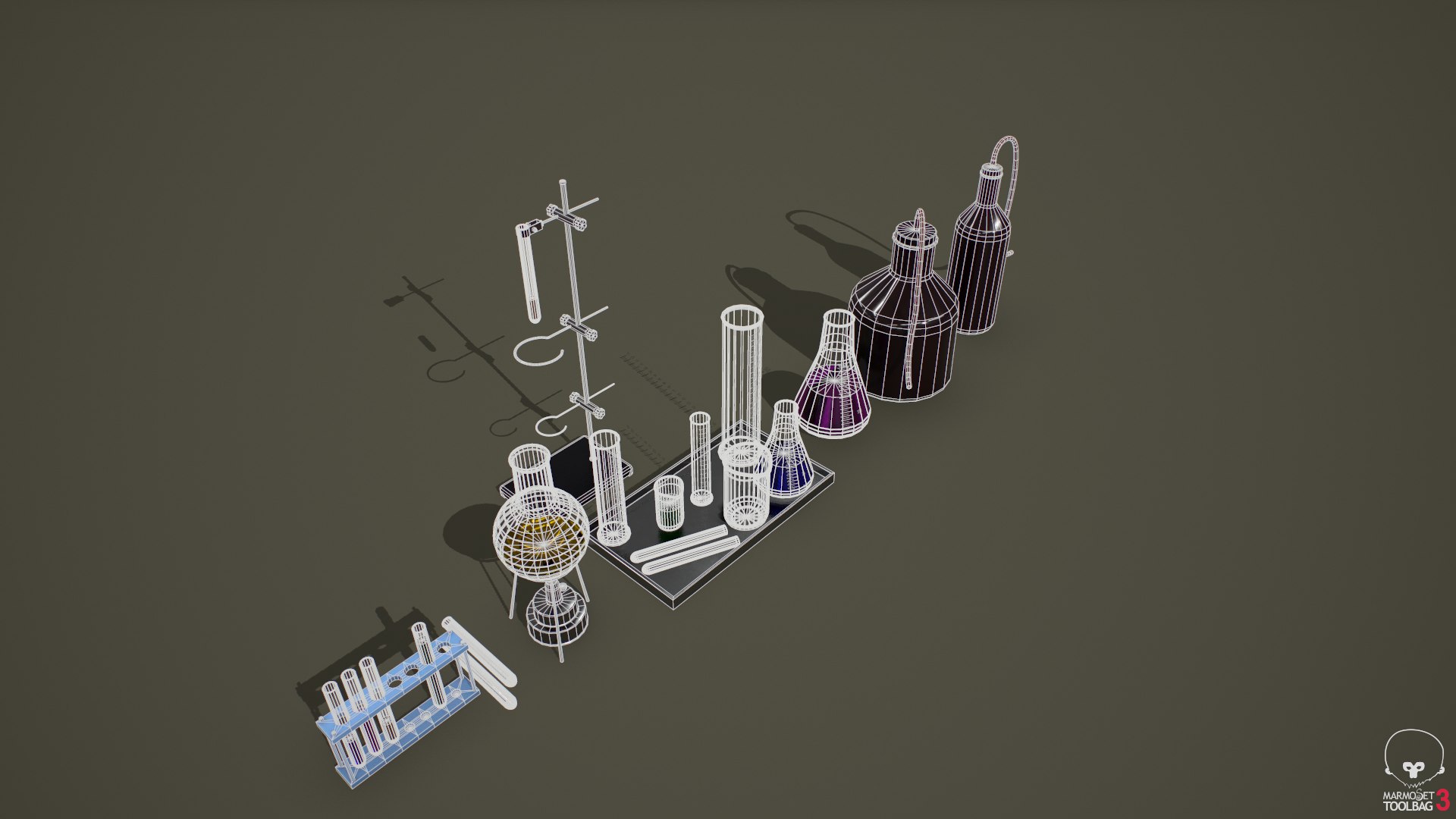 3D Pbr Laboratory Glassware Model - TurboSquid 1583152