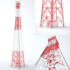 3d model communication tower
