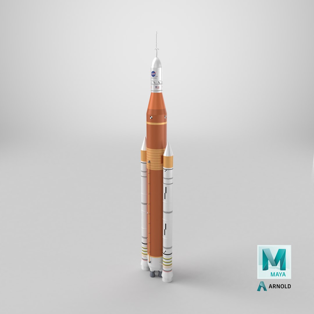 SLS Block 1 Rocket model https://p.turbosquid.com/ts-thumb/Hm/1WQXPq/0M/stemcell_maya_arnold_render/png/1722618077/1920x1080/fit_q87/5d911d21f401d35ad413f3008f899903755042ee/stemcell_maya_arnold_render.jpg