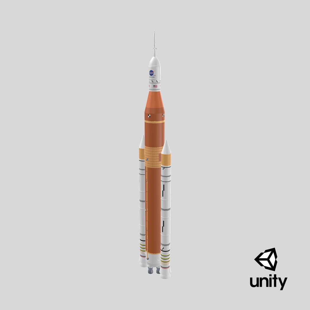 SLS Block 1 Rocket model https://p.turbosquid.com/ts-thumb/Hm/1WQXPq/0s/stemcell_unity_render/png/1722618089/1920x1080/fit_q87/cfbe97ed8f4814bb40f6095561f4272a609b2925/stemcell_unity_render.jpg