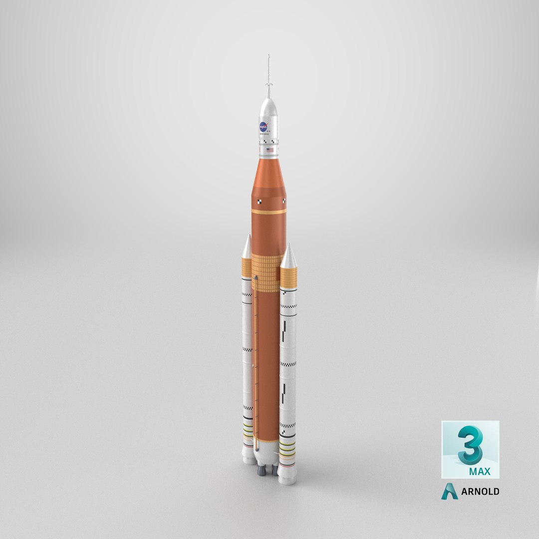 SLS Block 1 Rocket model https://p.turbosquid.com/ts-thumb/Hm/1WQXPq/6B/stemcell_max_arnold_render/png/1722618086/1920x1080/fit_q87/a6c862e7321f10814e07aa71d60d7bc90b149443/stemcell_max_arnold_render.jpg