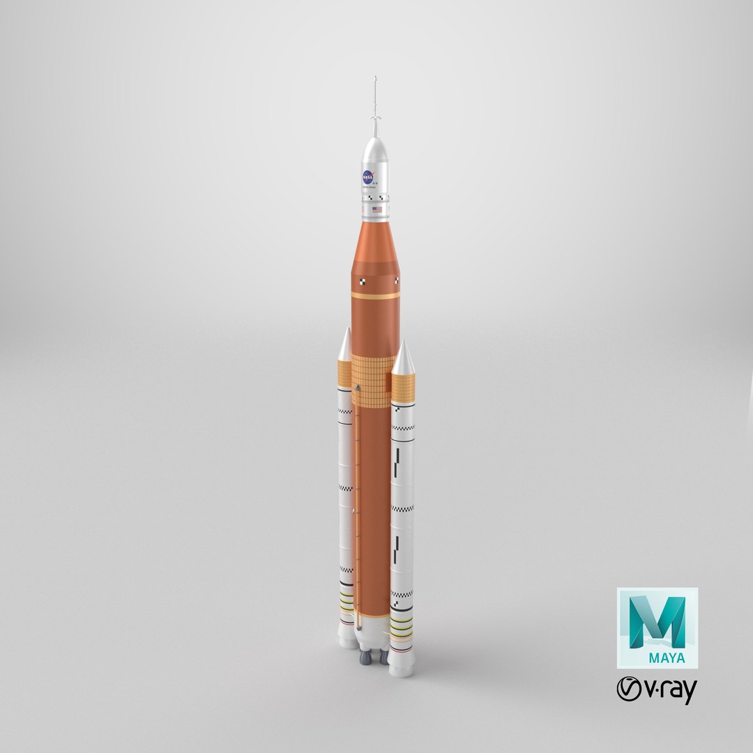 SLS Block 1 Rocket model https://p.turbosquid.com/ts-thumb/Hm/1WQXPq/gQ/stemcell_maya_vray_render/png/1722618079/1920x1080/fit_q87/a7083cedebbe3524a9e6100f5d973e12497e6636/stemcell_maya_vray_render.jpg