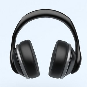 3D model icon phone headphones