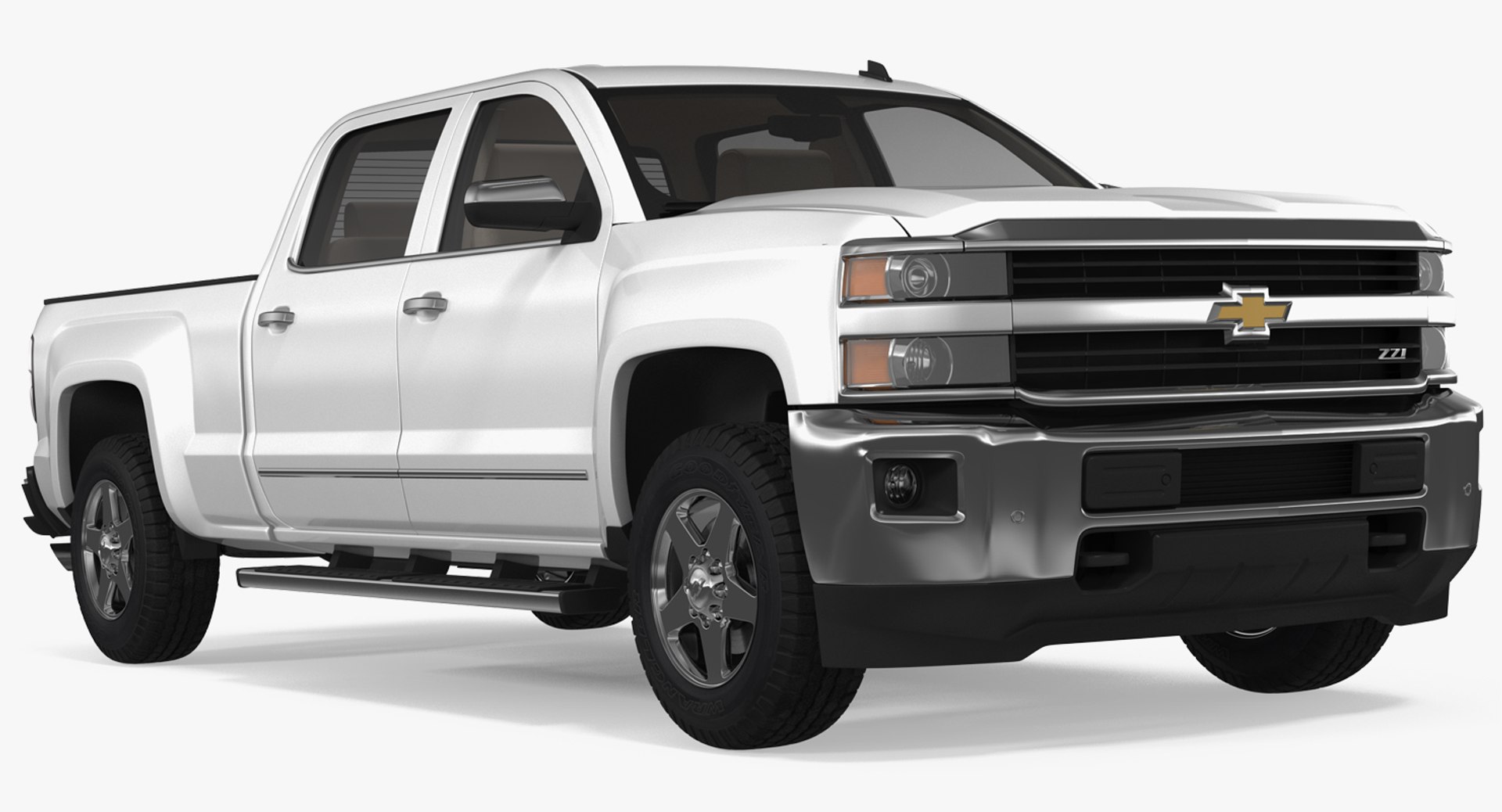 Chevrolet Silverado 2015 Simple Interior 3D model preview
