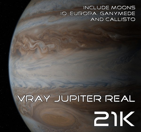 jupiter real 3d model