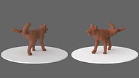 Peeing  dog Border Collie 3d printable