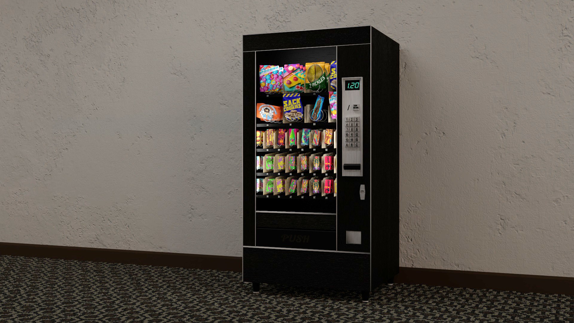 Retro Candy Vending Machine 3D Model - TurboSquid 1964702