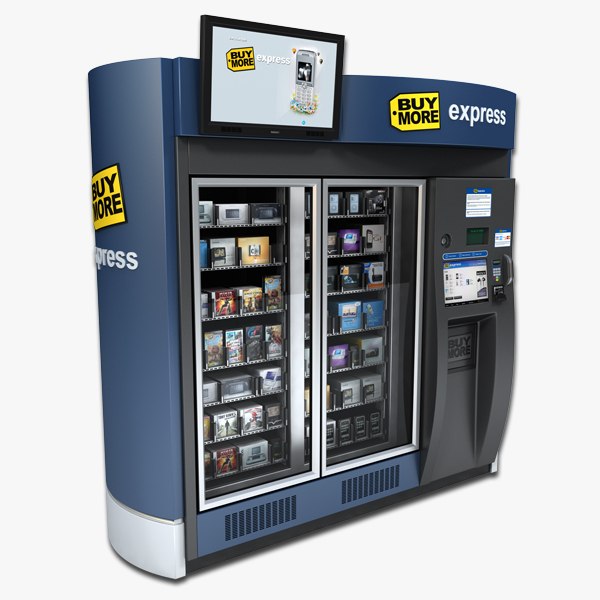 3dsmax electronics vending machine