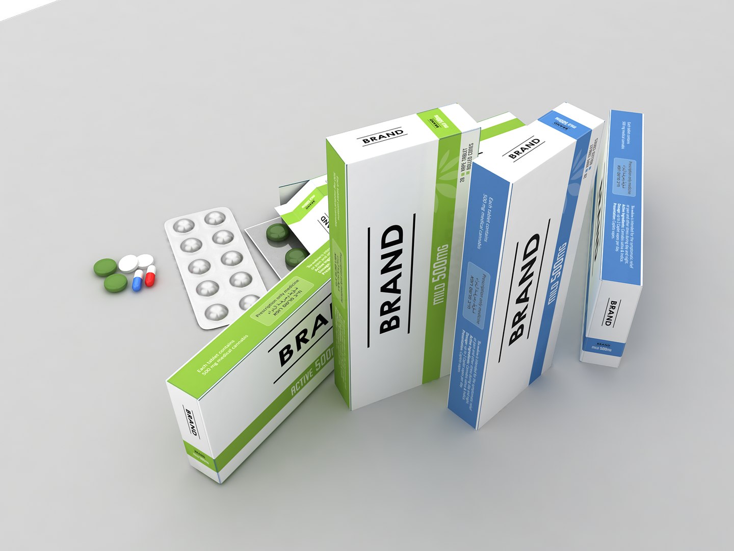 3d model medicines pills