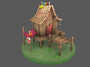 fisherman swamp house 3D model