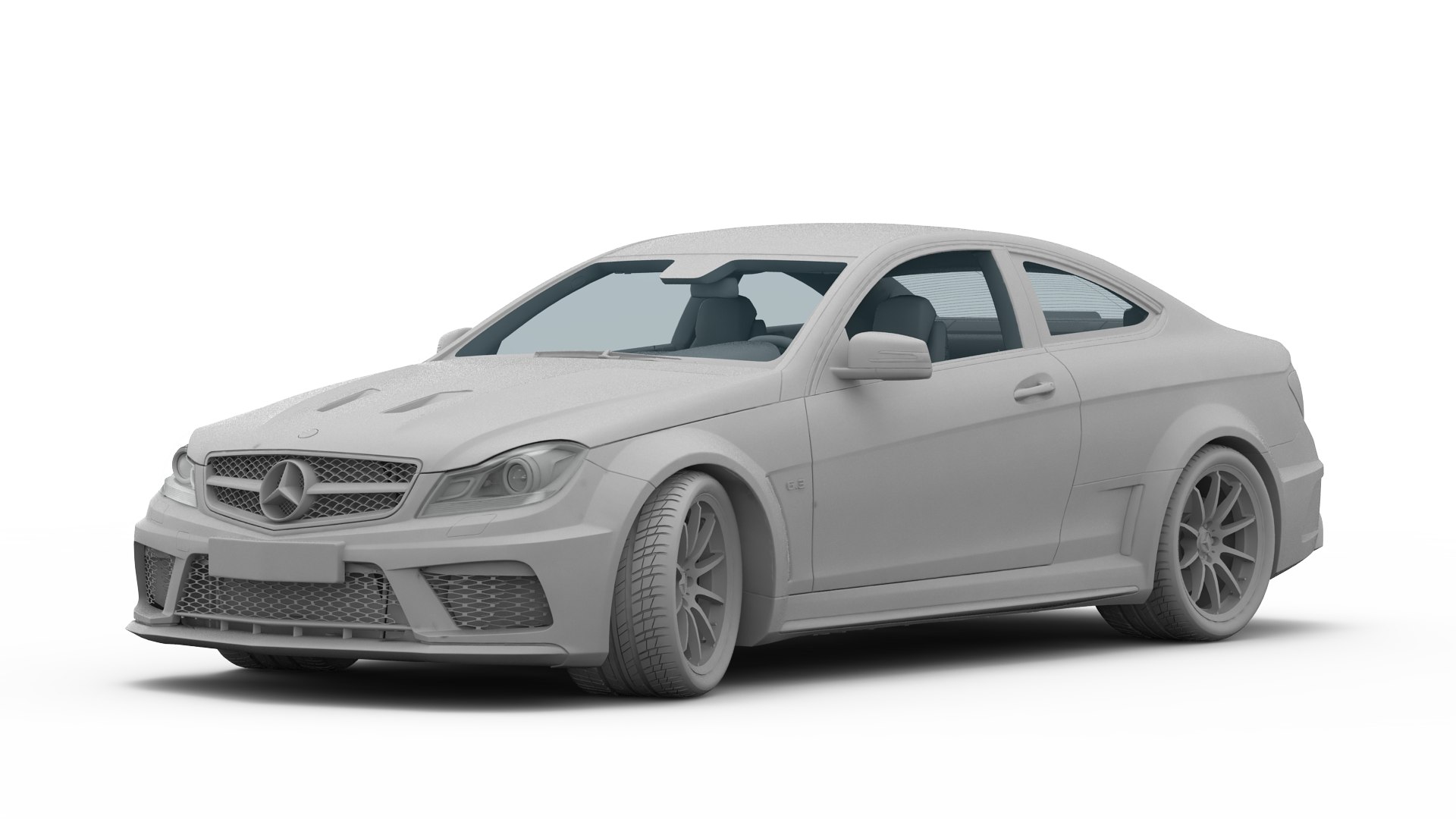 3D Mercedes Benz C63 AMG Black Series 3d Model - TurboSquid 1742403