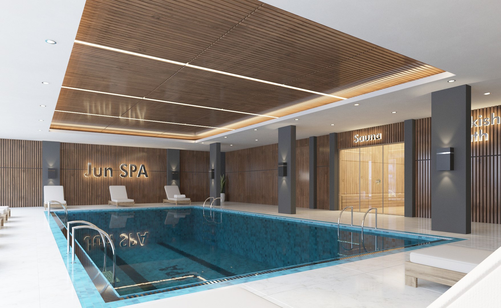 3D SPA Pool Interior - TurboSquid 1909071