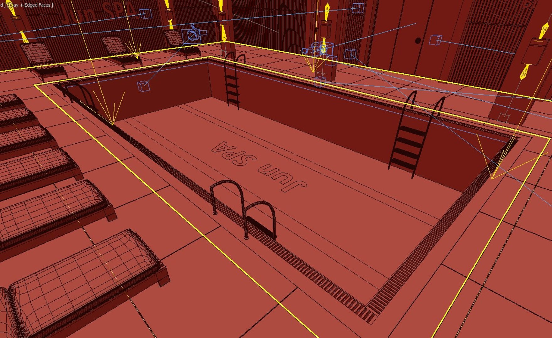 3D SPA Pool Interior - TurboSquid 1909071