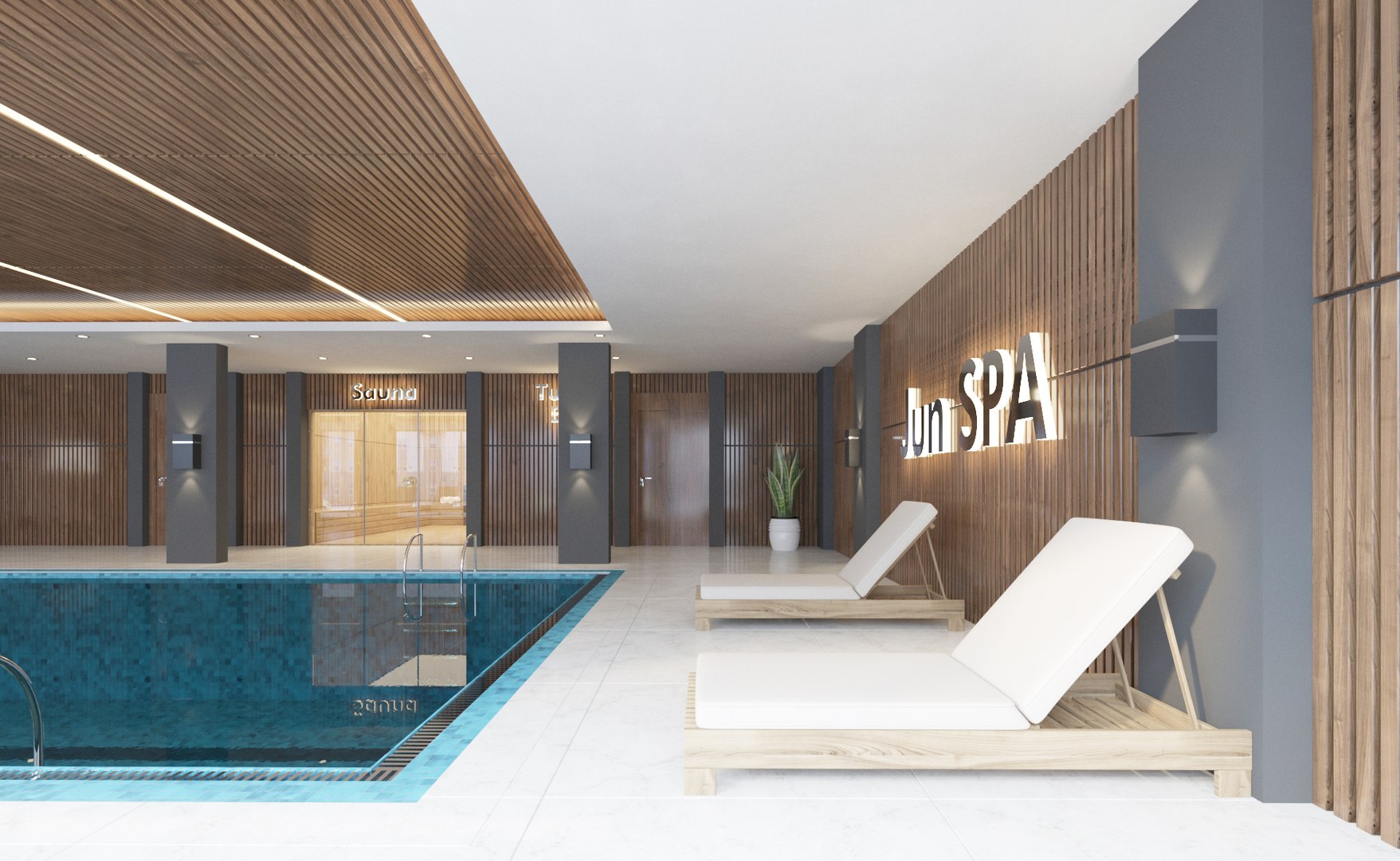 3D SPA Pool Interior - TurboSquid 1909071