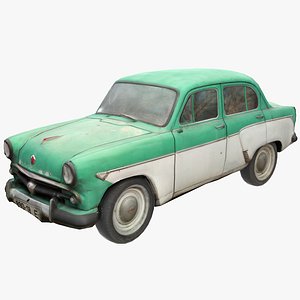 3D moskvitch auto