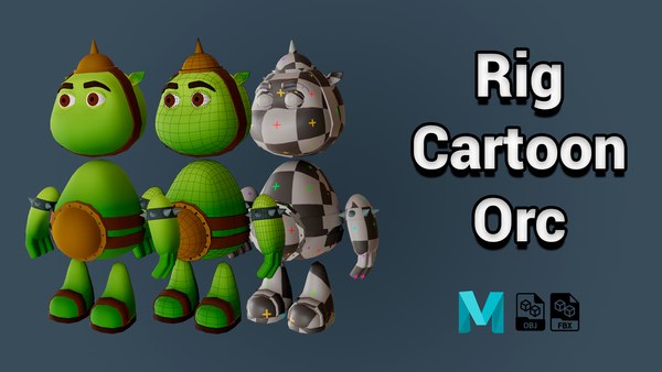 3D Lowpoly Cartoon Orc Rig model - TurboSquid 1986522