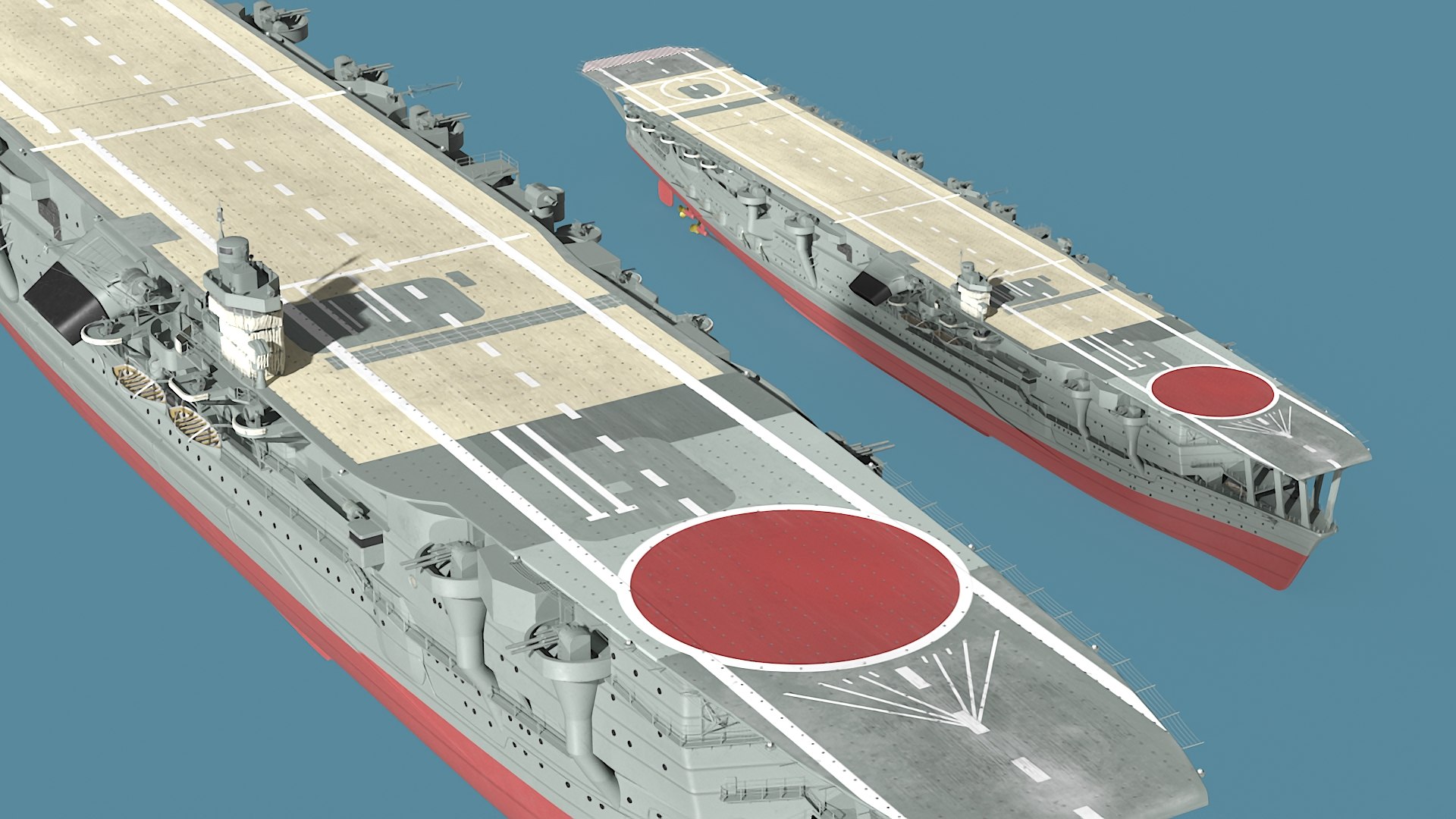 Japanese Aircraft Carrier Kaga Model - TurboSquid 2334169