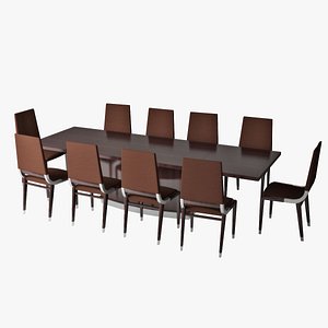 Table with chairs Costantini Pietro