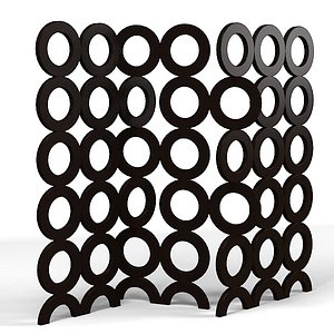 KELLY HOPPEN THREE PANEL MIRROR SCREEN