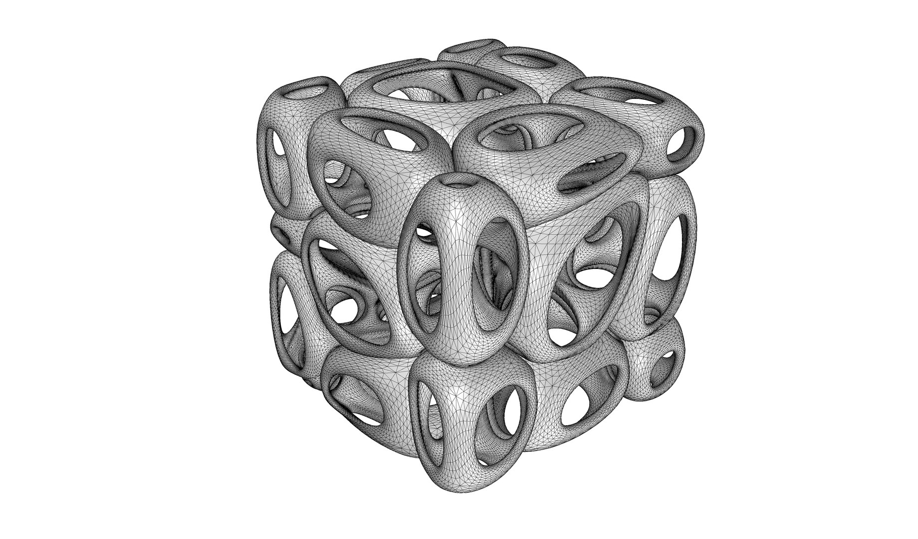 3D Smooth Voronoi Cube Cells 02 Model - TurboSquid 1822336