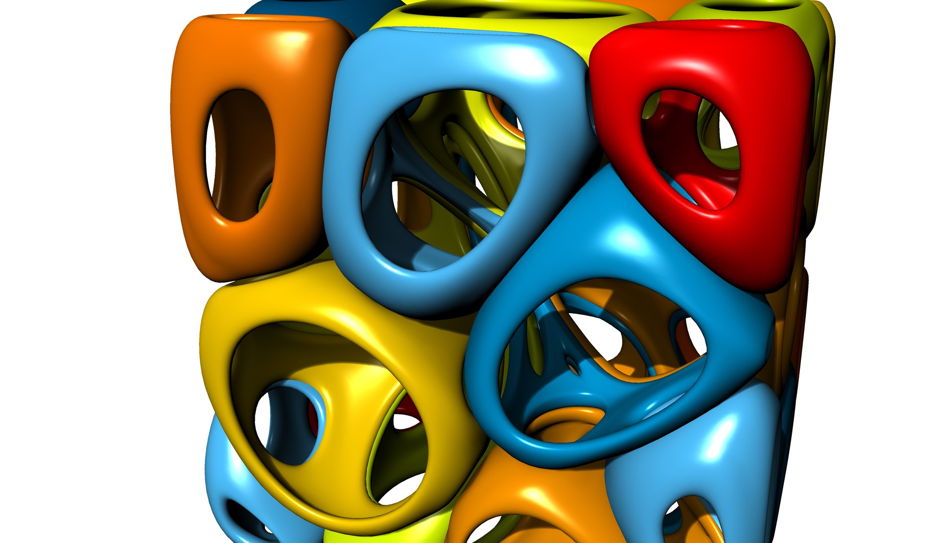 3D Smooth Voronoi Cube Cells 02 Model - TurboSquid 1822336