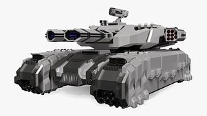 Fantastic Heavy Tank White 3D