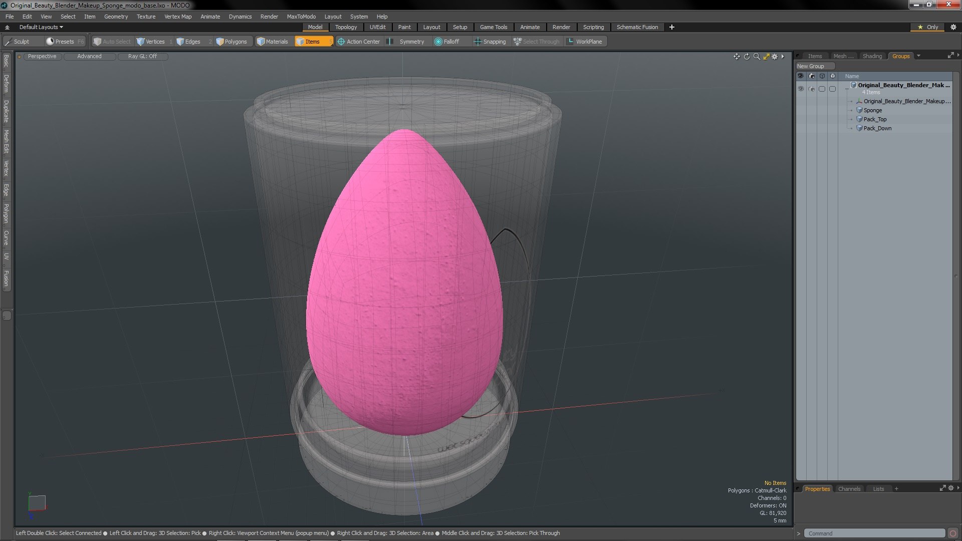 Original Beauty Blender Makeup Sponge 3D Model - TurboSquid 2047649