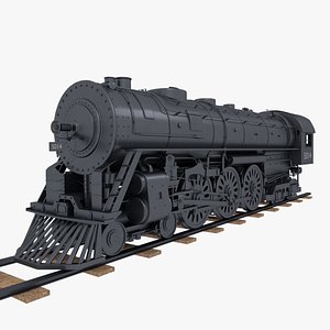3D steam train model