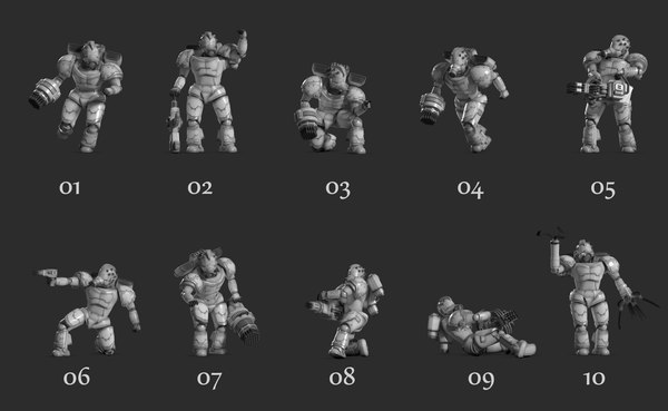 modelo 3d Comando de ciencia ficción gratis - TurboSquid 2047606