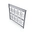 3D model Metal Fencing Barrier Models for Gardens and Sidewalk
