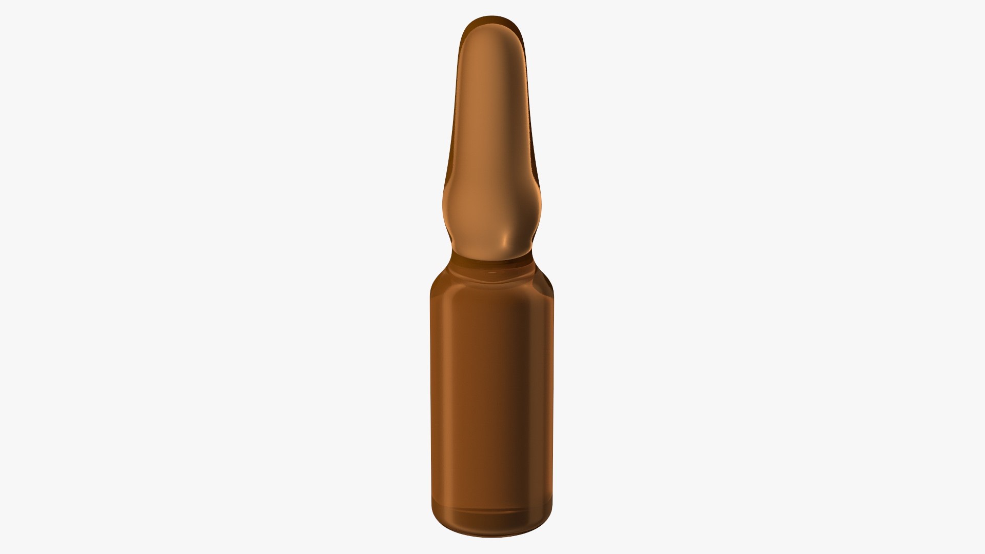 Medical Brown Ampoule 3D model preview