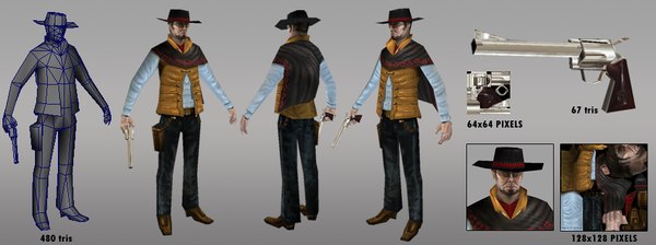 3D модель CowBoy Tex & Rig - TurboSquid 572362