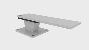 pool jump board 3D model