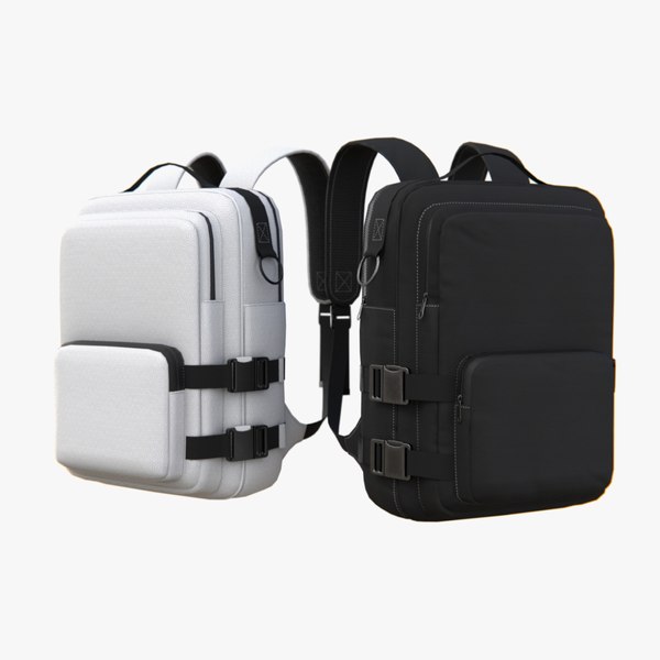 Black Urban fabric Backpack - Blender Market