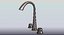 Dark Silver Faucet 3D Printed